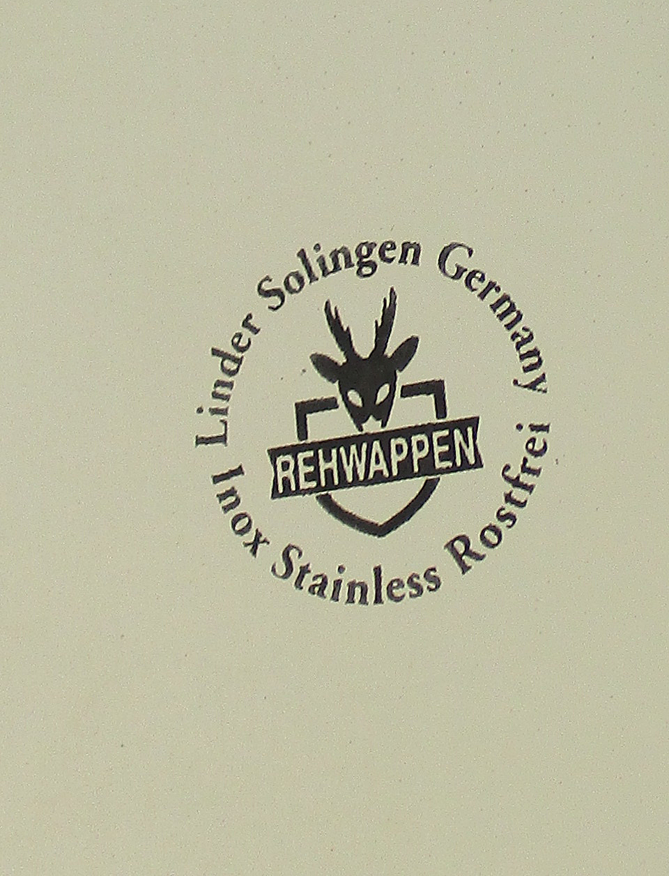 Fleischgabel 15 Jägermotiv geschmiedeter Edelstahl - Rehwappen LINDER