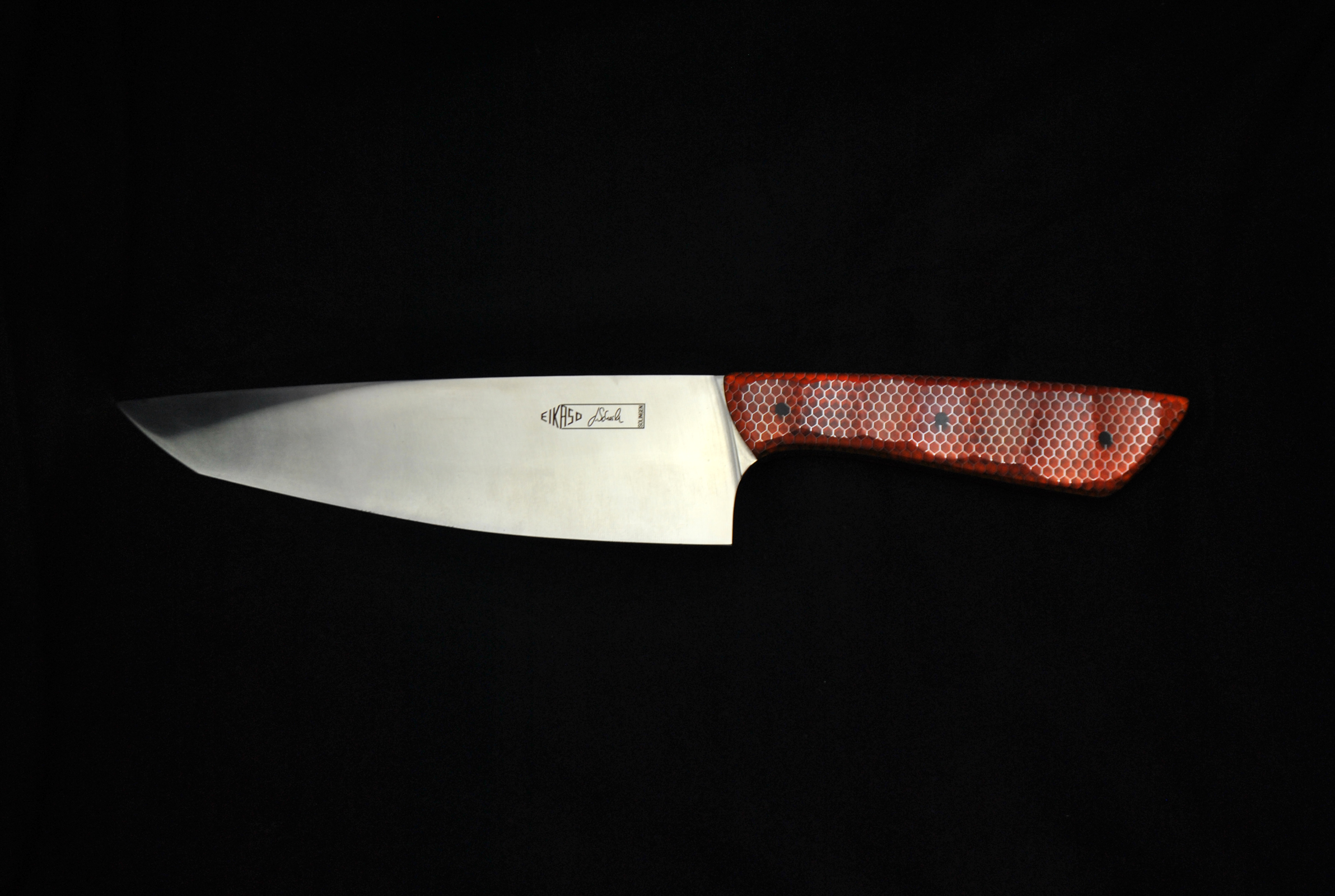 Beluga T Kochmesser 20 cm Griff AWH bernstein rot von Scheidler Quality Made in Solingen bei ISS