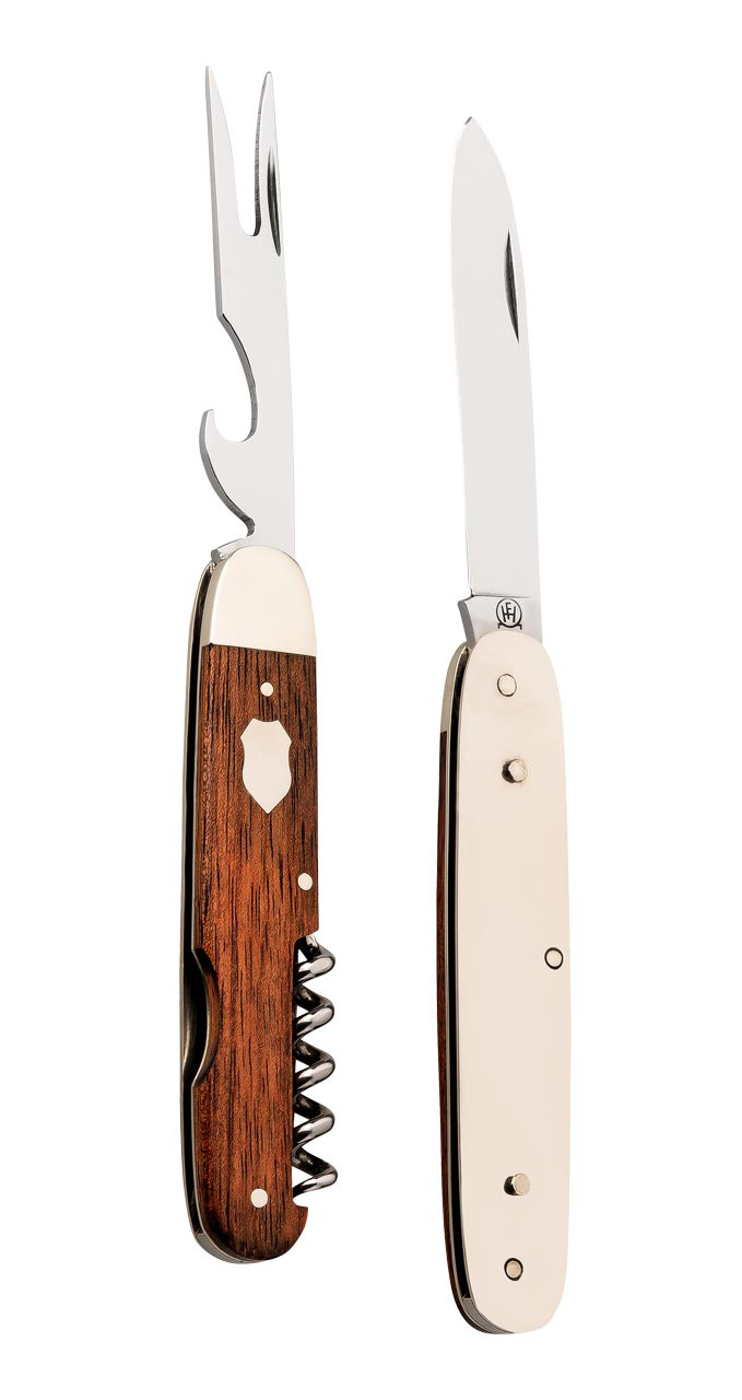 F.Hartkopf    Picknick Taschenmesser- Rotholz 3tlg. bei messer-iss