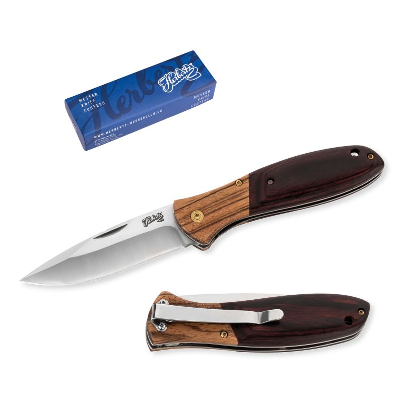 HERBERTZ Taschenmesser - "HOLZ ZWEIFARBIG 44034