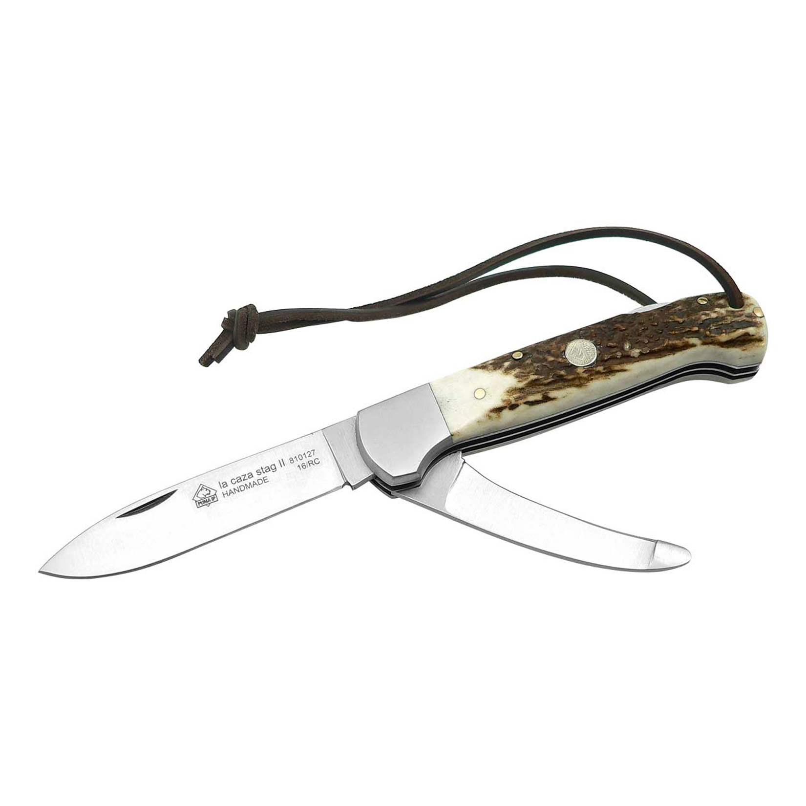 Jagd-Taschenmesser LA CAZA STAG II Härte von 56-58 HRC von Pumer bei ISS bestellen