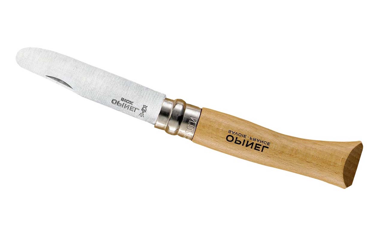 Opinel  Kindermesser, rostfrei, Buchenholz natur, Etui bei ISS