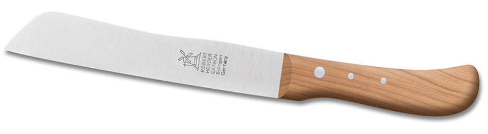 Brotmesser ca. 182 mm / 7 Zoll Klinge:-carbon Griff: Kirsche von Windmühlenmesser bei ISS