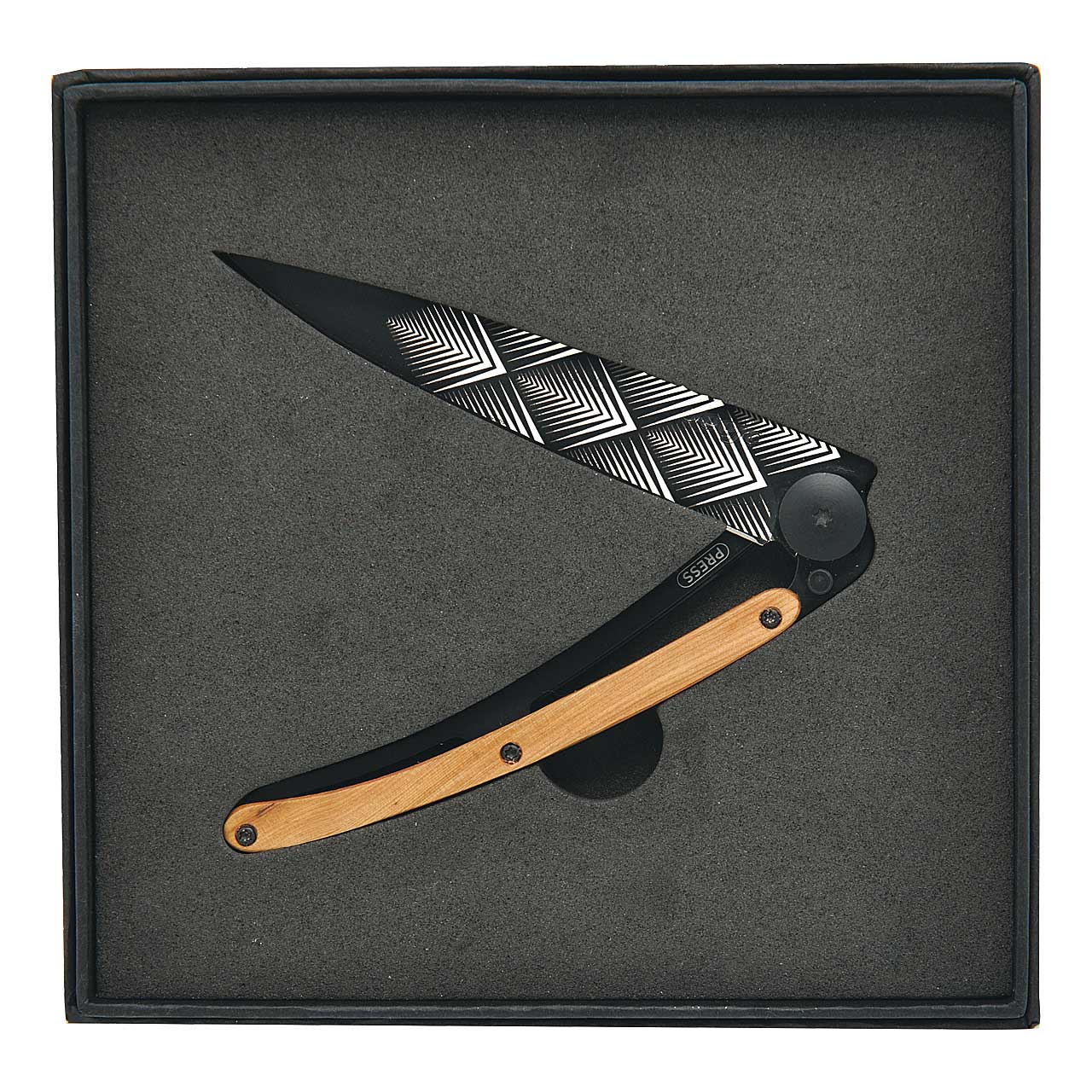 Deejo  Taschenmesser 37 g  Präsentationsbox BLACK TATTOO bei ISS