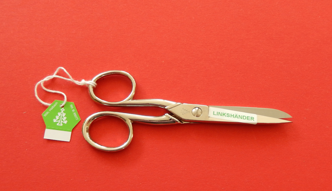 Linkshänder nähschere 13 cm von W. Halbach Quality Made in SG bei ISS