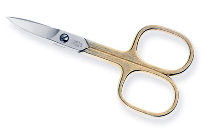 Niegeloh  Nagelschere : 90 mm vergoldet / Quality Made in SG