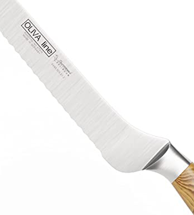 Brotmesser 20 cm   Serie Oliva Line von Burgvogel Quality Made in SG