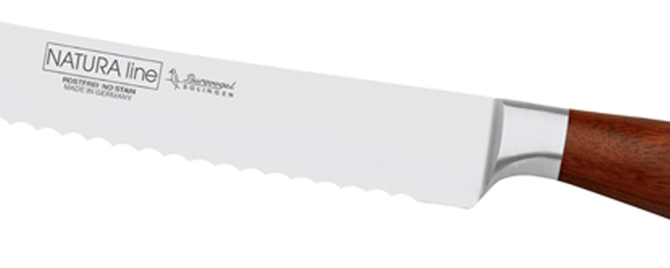 Brotmesser 23 cm  Serie Natura Line von Burgvoge  Quality Made in SG