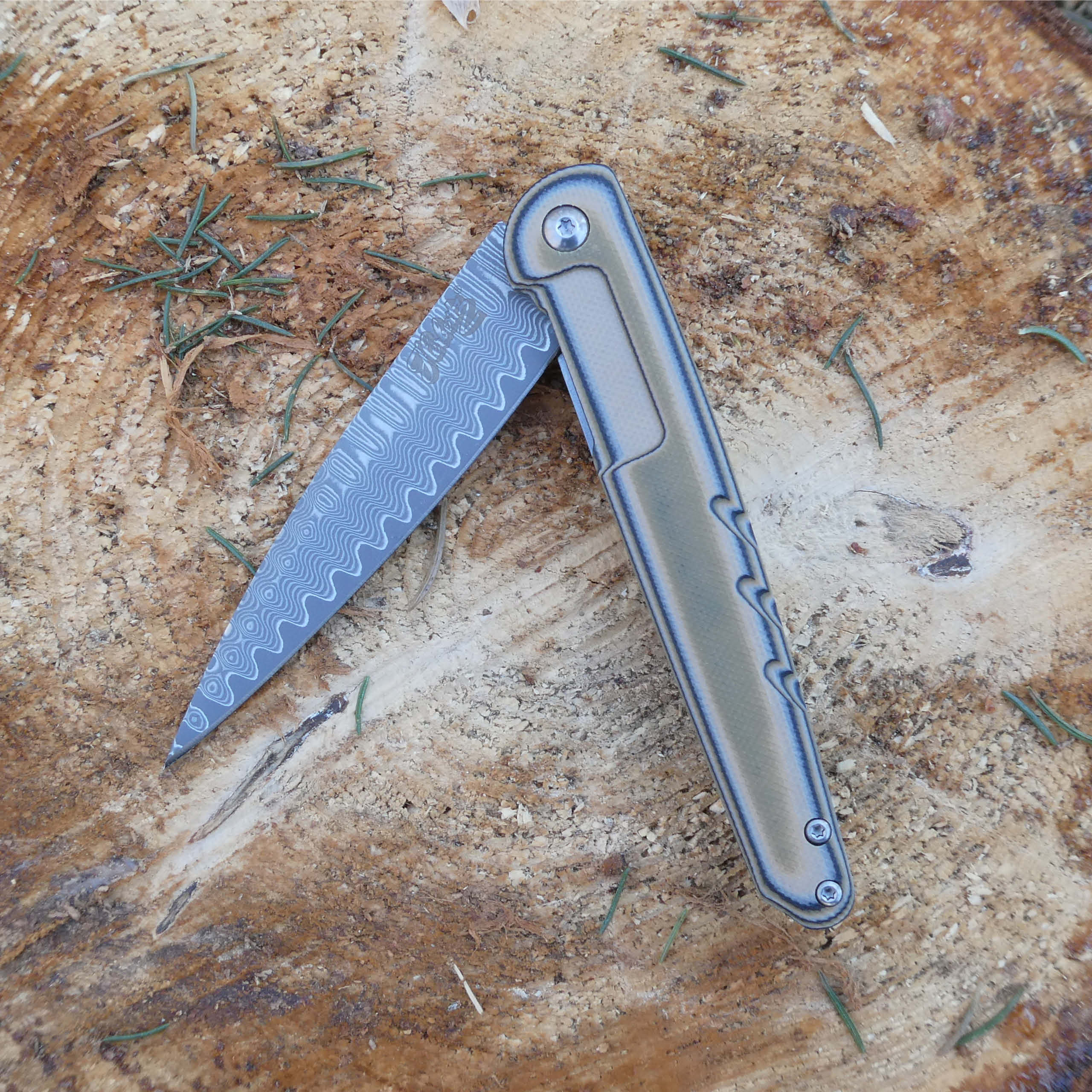 Einhandmesser Damast von herbertz