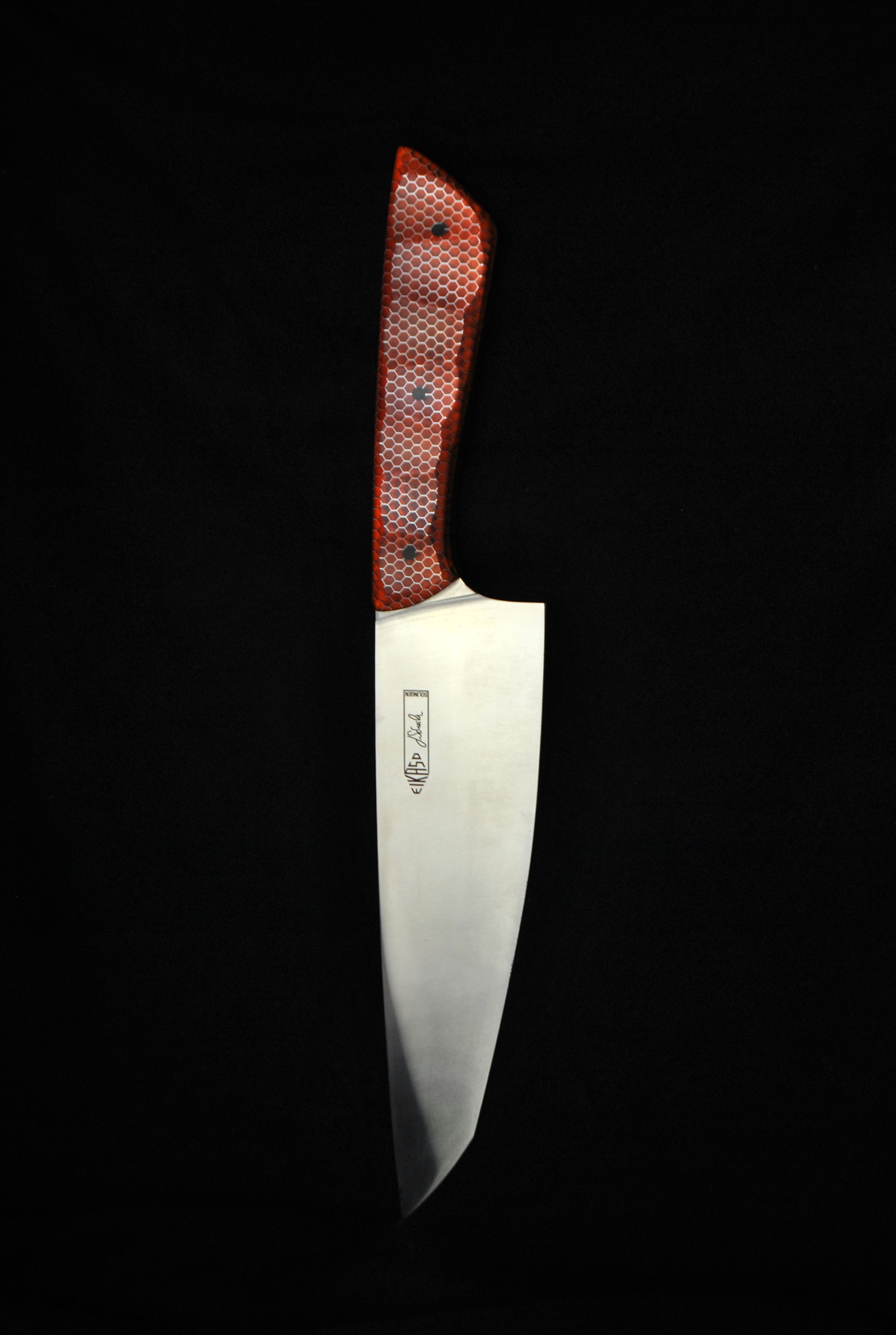 Beluga T Kochmesser 20 cm Griff AWH bernstein rot von Scheidler Quality Made in Solingen bei ISS