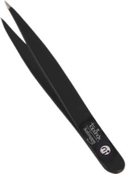 Topinox Pinzette, spitz, schwarz 9 cm. von Niegeloh 19215
