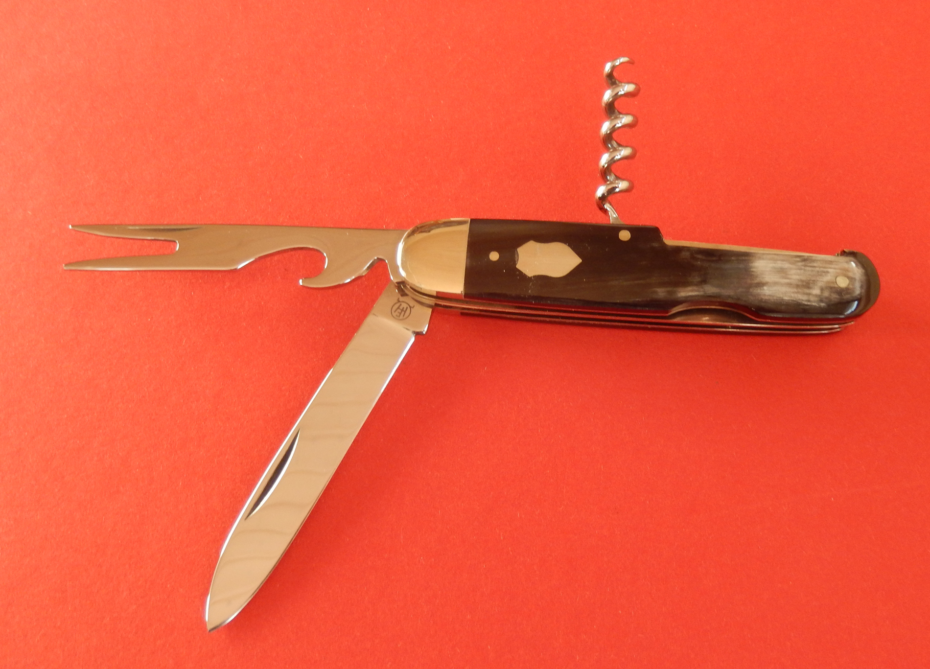 Hartkopf Solingen  Picknickmesser- Bunthorn 3 tlg.  Made in SG