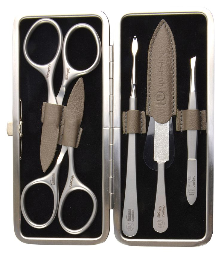 Nigeloh Maniküre Etui Serie Iungo Cafe do Brazil L 5 tlg topInox®  85217