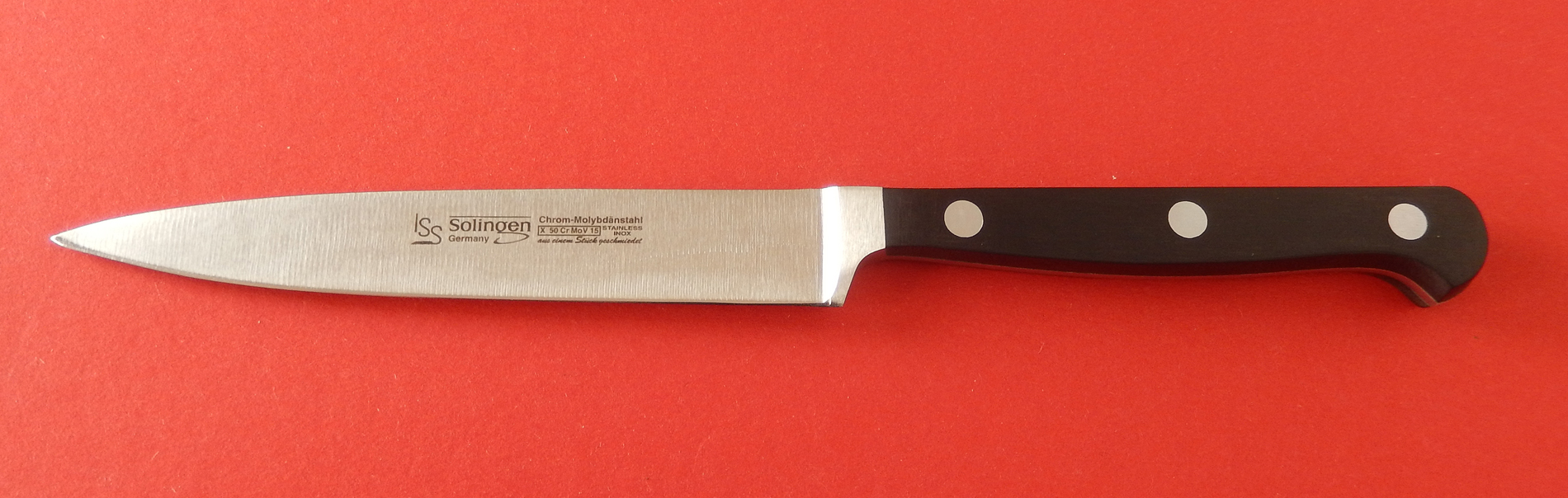 ISS  Gemüsemesser - Küchenmesser 12 cm   geschmiedet  aus Solingen