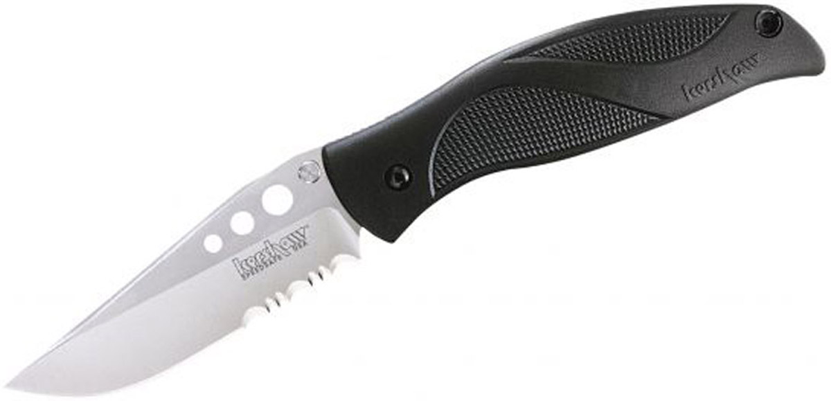 Kershaw 1560SWST „Whirlwind“-Mit teilverzahnter Klinge.