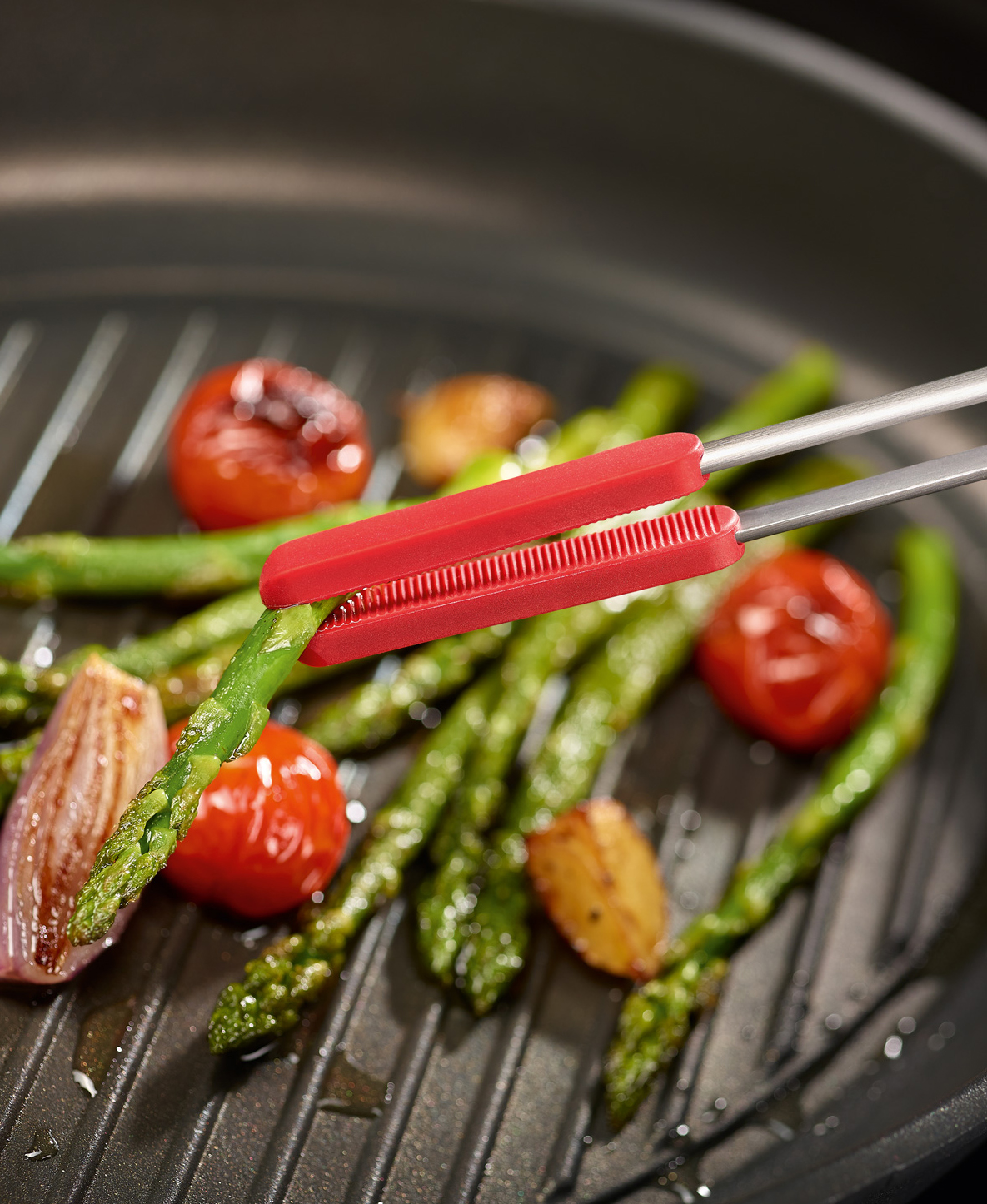 KOCH- UND GRILLPINZETTE MIT SILIKONSPITZEN 35 cm von triangle®